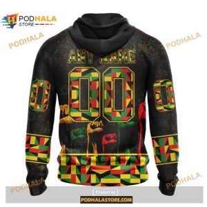 Custom Nhl Minnesota Wild Celebrate Black History Month Shirt Hoodie 3d 2