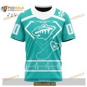 Custom Nhl Minnesota Wild Honoring Healthcare Heroes Shirt Hoodie 3d 3