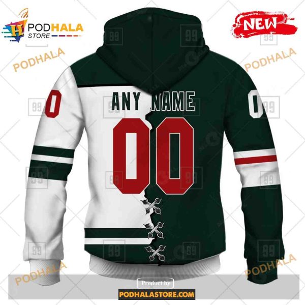 Custom NHL Minnesota Wild Mix Color Jersey 2023 Shirt Hoodie 3D