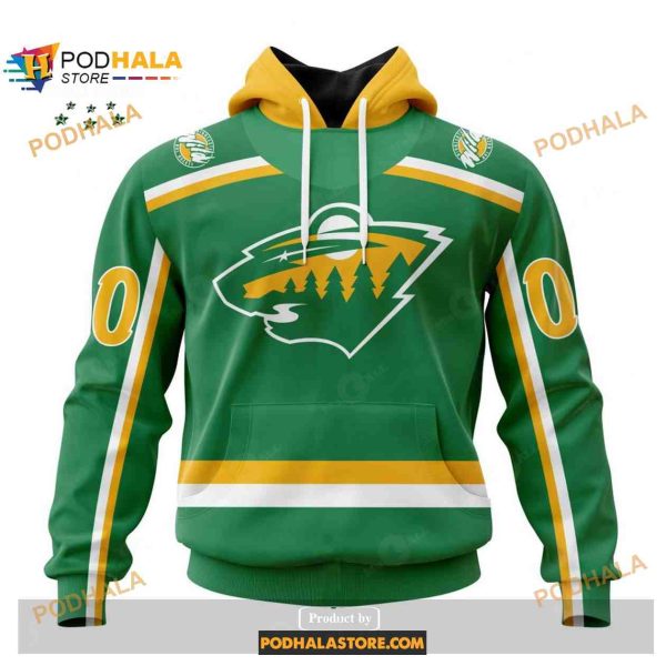 Custom NHL Minnesota Wild Reverse Retro Redesign Shirt Hoodie 3D