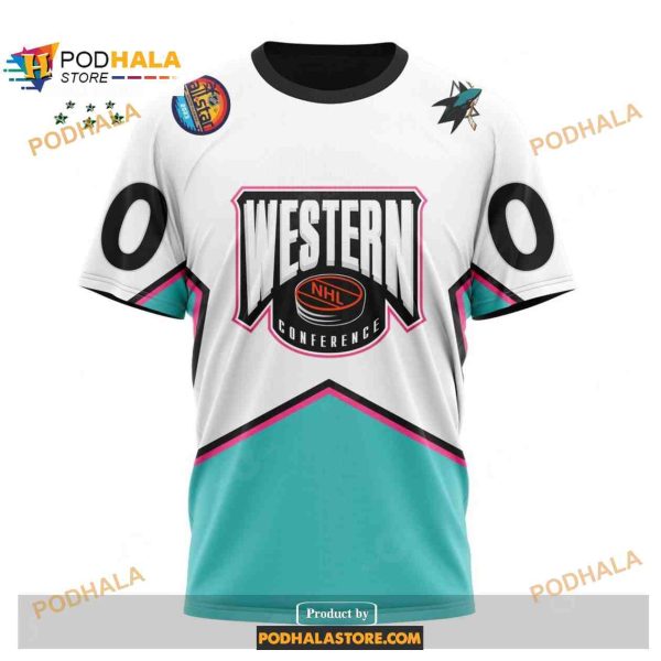 Custom NHL San Jose Sharks All-Star Western Conference 2023 Shirt Hoodie 3D