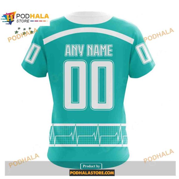 Custom NHL San Jose Sharks Honoring Healthcare Heroes Shirt Hoodie 3D