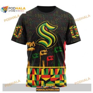Custom Nhl Seattle Kraken Celebrate Black History Month Shirt Hoodie 3d 3