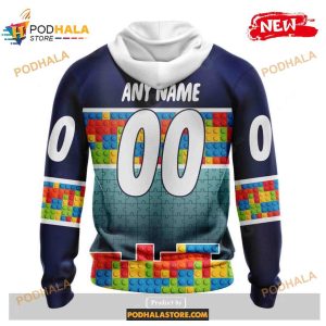 Custom Nhl Seattle Kraken Puzzle Game Gradients Full Color Shirt Hoodie 3d 2