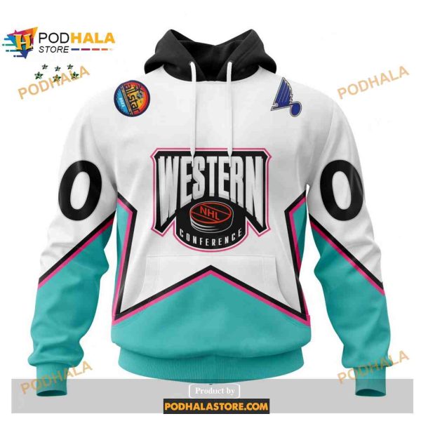 Custom NHL St Louis Blues All-Star Western Conference 2023 Shirt Hoodie 3D