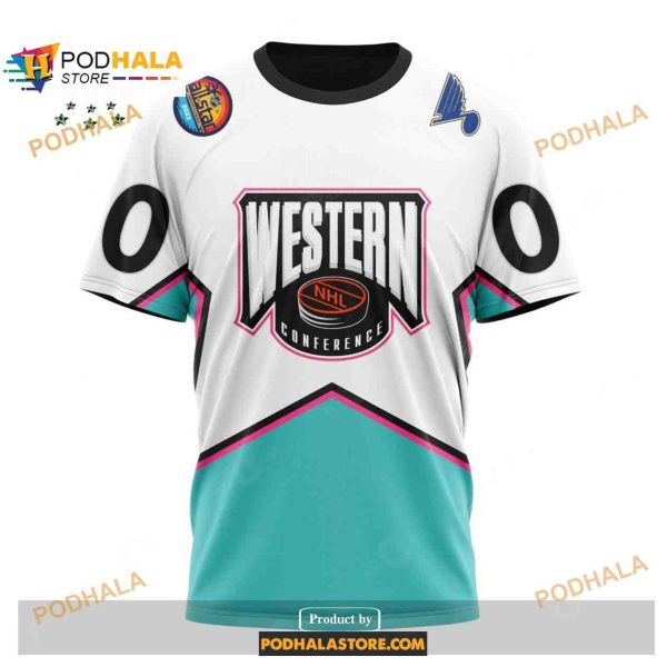 Custom NHL St Louis Blues All-Star Western Conference 2023 Shirt Hoodie 3D