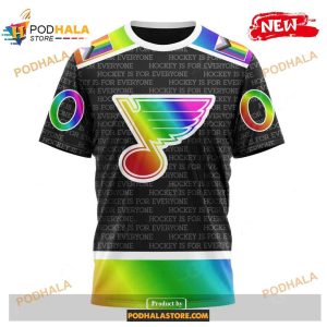 Custom Nhl St Louis Blues Pride Gradient Color Design Hockey Shirt Hoodie 3d 3