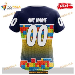 Custom Nhl St Louis Blues Puzzle Game Gradients Full Color Shirt Hoodie 3d 4