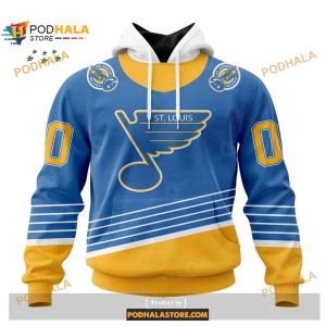 Custom St Louis Blues Unisex With Retro Concepts NHL Shirt Hoodie