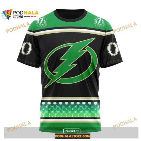 Custom NHL Tampa Bay Lightning Hockey Patricks Day Shirt Hoodie 3D