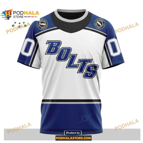 Custom NHL Tampa Bay Lightning Reverse Retro Redesign Shirt Hoodie 3D