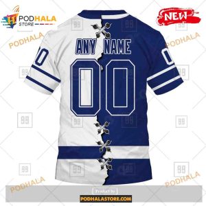 Custom Nhl Toronto Maple Leafs Mix Color Jersey 2023 Shirt Hoodie 3d 4