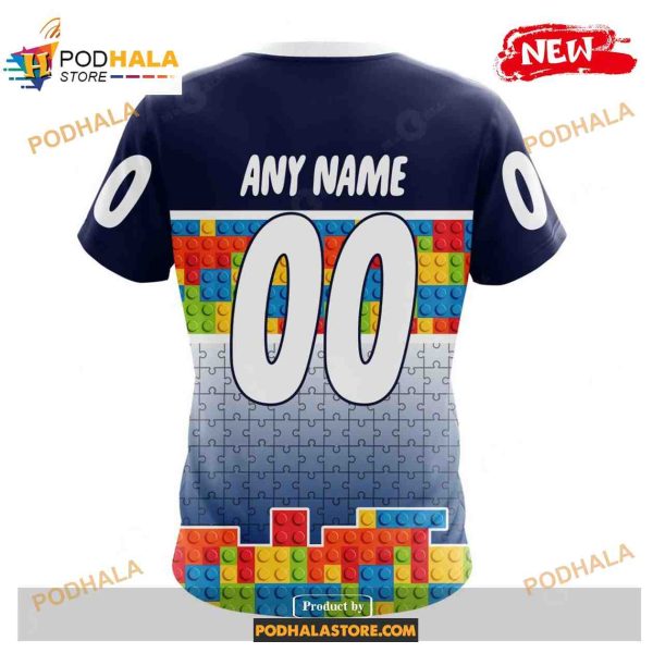 Custom NHL Toronto Maple Leafs Puzzle Game Gradients Full Color Shirt Hoodie 3D