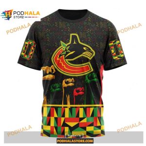 Custom Nhl Vancouver Canucks Celebrate Black History Month Shirt Hoodie 3d 3