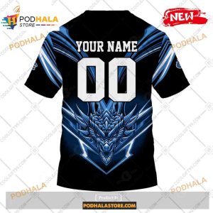 Custom Nhl Vancouver Canucks Dragon Design Shirt Hoodie 3d 4