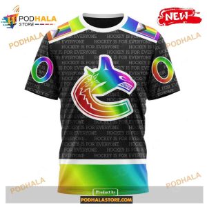 Custom Nhl Vancouver Canucks Pride Gradient Color Design Hockey Shirt Hoodie 3d 3