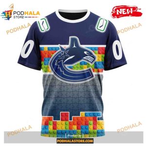 Custom Nhl Vancouver Canucks Puzzle Game Gradients Full Color Shirt Hoodie 3d 3