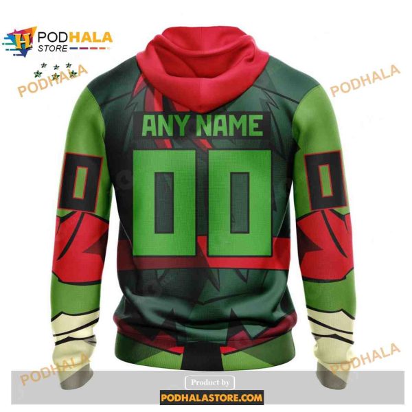 Custom NHL Vancouver Canucks Teenage Mutant Ninja Turtles Design Shirt Hoodie 3D