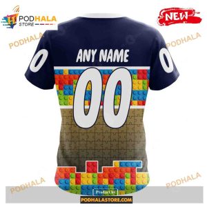 Custom Nhl Vegas Golden Knights Puzzle Game Gradients Full Color Shirt Hoodie 3d 4