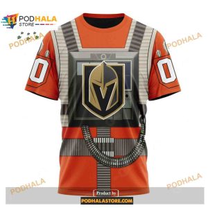 Custom Nhl Vegas Golden Knights Star Wars Rebel Pilot Design Shirt Hoodie 3d 3