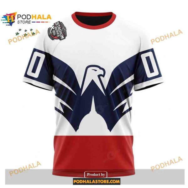 Custom NHL Washington Capitals 2023 Stadium Series Kits Shirt Hoodie 3D