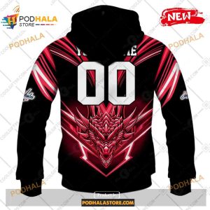 Custom Nhl Washington Capitals Dragon Design Shirt Hoodie 3d 3