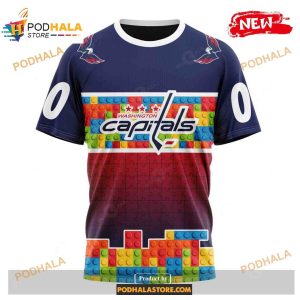 Custom Nhl Washington Capitals Puzzle Game Gradients Full Color Shirt Hoodie 3d 3