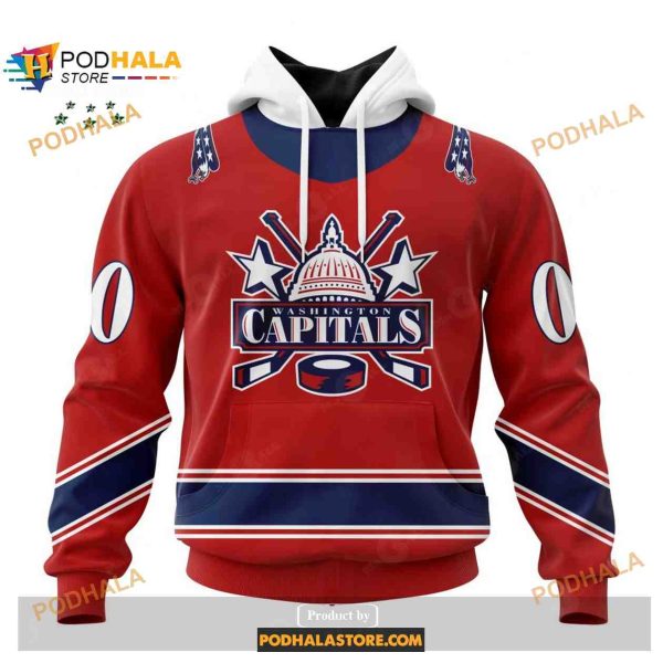 Custom NHL Washington Capitals Reverse Retro Redesign Shirt Hoodie 3D