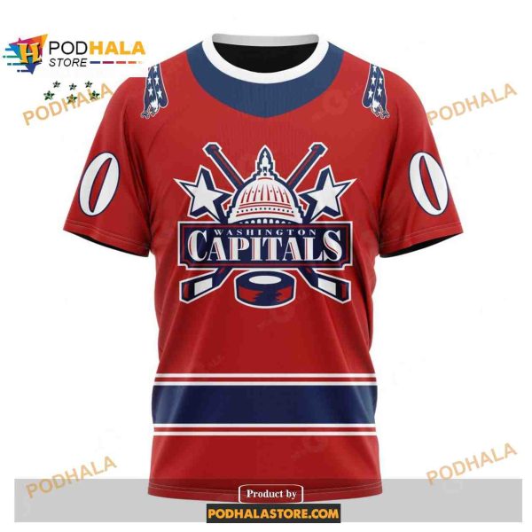 Custom NHL Washington Capitals Reverse Retro Redesign Shirt Hoodie 3D