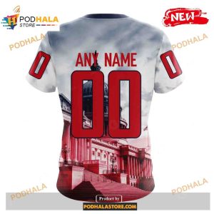 Custom Nhl Washington Capitals With The Capitol Building Shirt Hoodie 3d 4