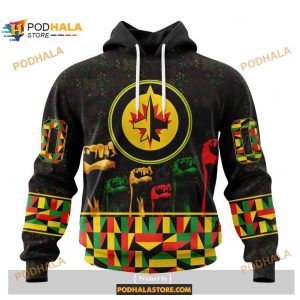 Custom Nhl Winnipeg Jets Celebrate Black History Month Shirt Hoodie 3d 1