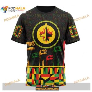 Custom Nhl Winnipeg Jets Celebrate Black History Month Shirt Hoodie 3d 3