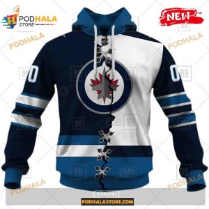 Custom Nhl Winnipeg Jets Mix Color Jersey 2023 Shirt Hoodie 3d 1