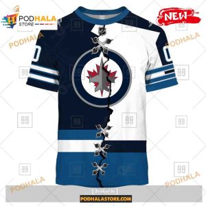 Custom Nhl Winnipeg Jets Mix Color Jersey 2023 Shirt Hoodie 3d 2