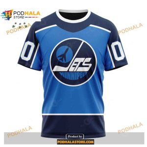 Custom Nhl Winnipeg Jets Reverse Retro Redesign Shirt Hoodie 3d 3