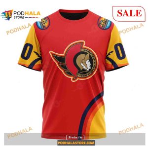 Custom Ottawa Senators All Star Sunset Nhl Shirt Hoodie 3d 3