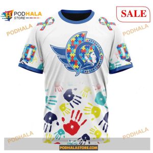 Custom Ottawa Senators Autism Awareness Design Nhl Shirt Hoodie 3d 3