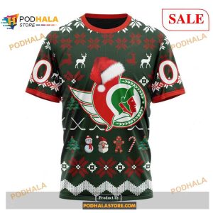 Custom Ottawa Senators Christmas Nhl Unisex Shirt Hoodie 3d 3