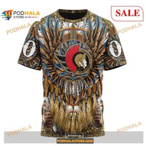 Custom Ottawa Senators Native Costume Design Nhl Shirt Hoodie 3d 3