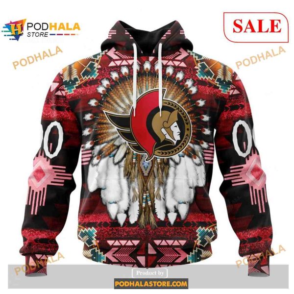 Custom Ottawa Senators Native Costume NHL Shirt Hoodie 3D