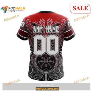Custom Ottawa Senators Norse Viking Symbols Nhl Shirt Hoodie 3d 2
