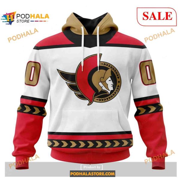 Custom Ottawa Senators Unisex With Retro Concepts NHL Shirt Hoodie 3D