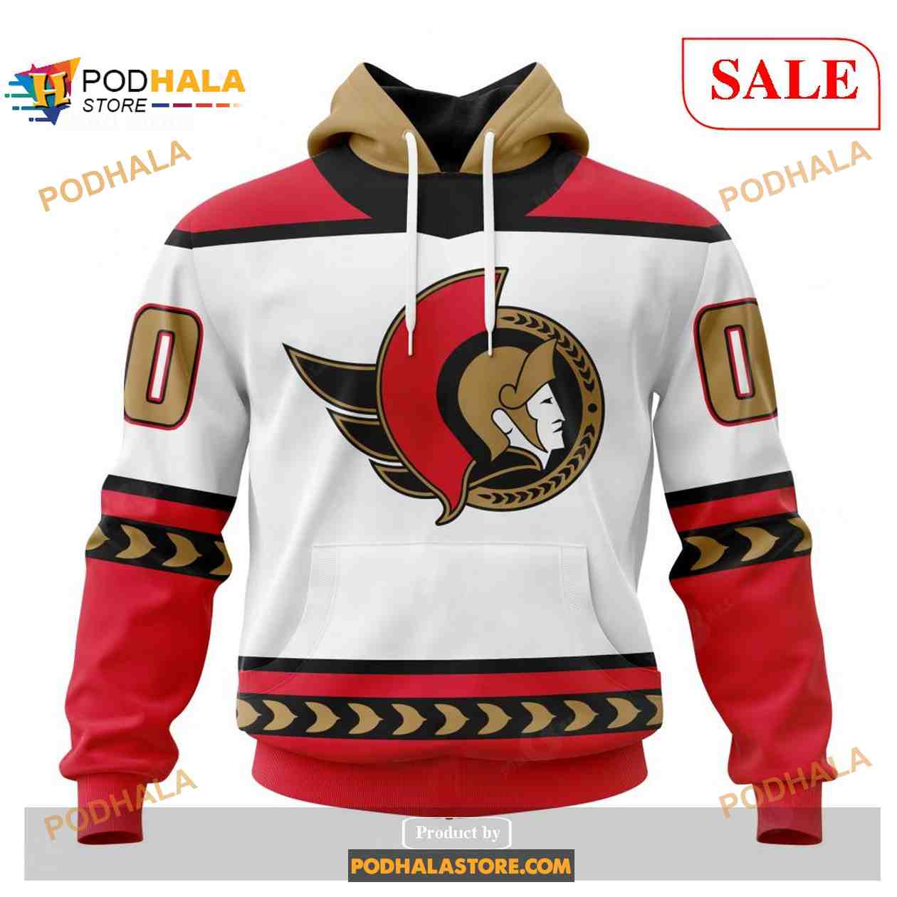 NHL Ottawa Senators Custom Name Number 2023 Mix Jersey Sweatshirt