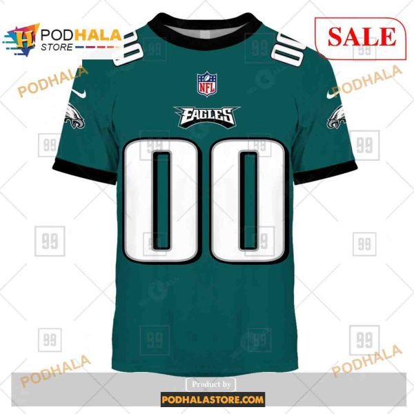 Custom Philadelphia Eagles Home Shirt NFL Hoodie 3D