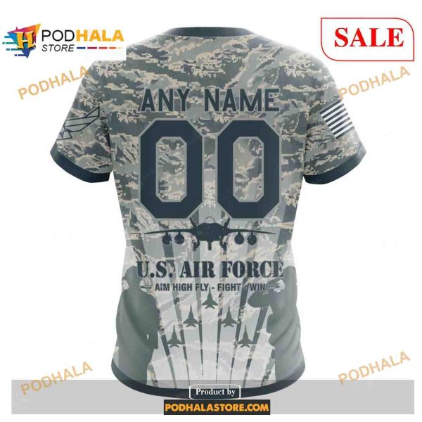 Custom Philadelphia Eagles Honor US Air Force Veterans Shirt NFL Hoodie 3D