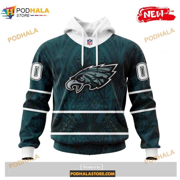 Custom Philadelphia Eagles Native With Samoa Culture Design Shirt NFL Hoodie 3D