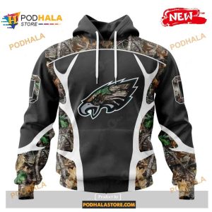 Custom Philadelphia Eagles Special Camo Hunting Black Design Shirt NFL Hoodie 3D 1