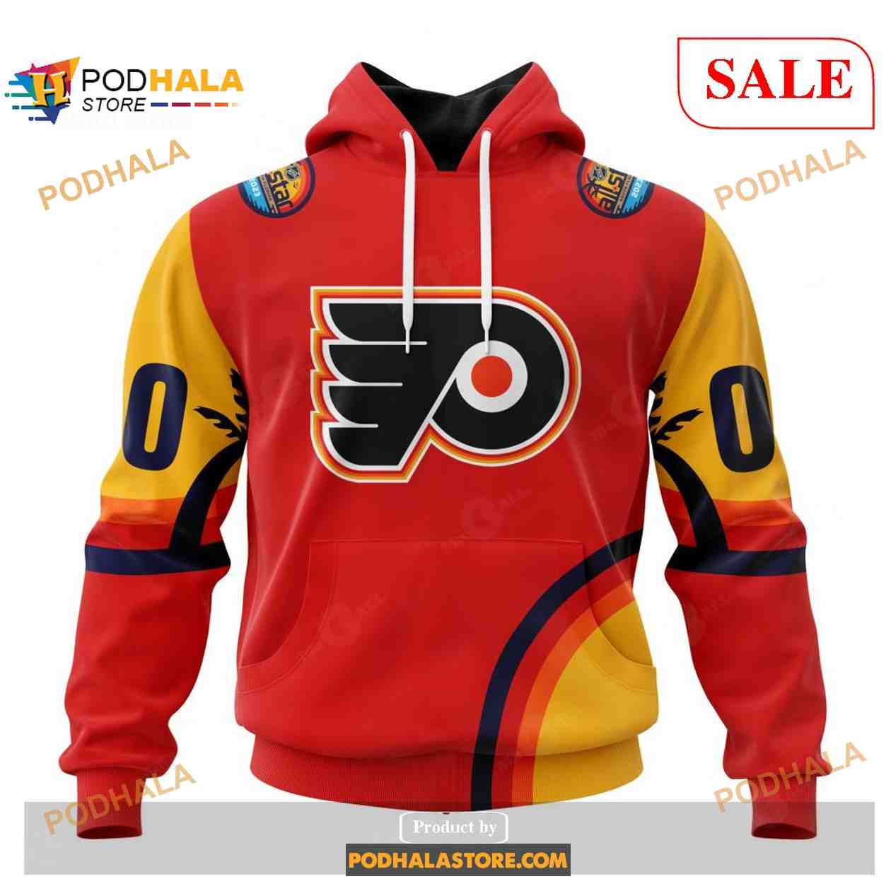 NHL Philadelphia Flyers Custom Name Number Black 2022 Alternate Jersey  Pullover Hoodie
