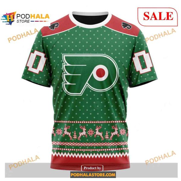 Custom Philadelphia Flyers Christmas Apparel NHL Shirt Hoodie 3D