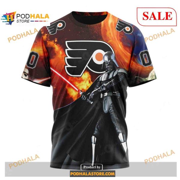 Custom Philadelphia Flyers Design X Star War NHL Shirt Hoodie 3D